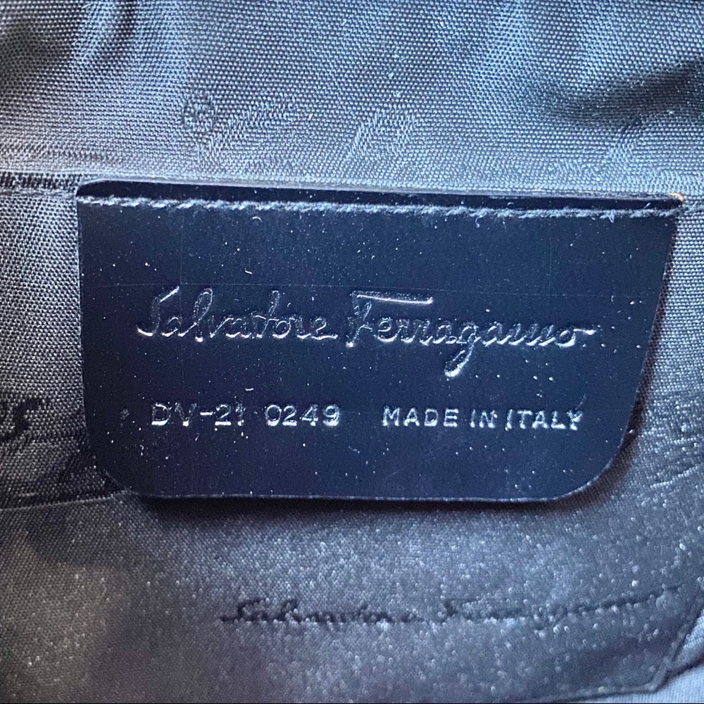 Sold@ebay Vintage Rare Ferragamo Bamboo Handbag - Picture 9 of 14